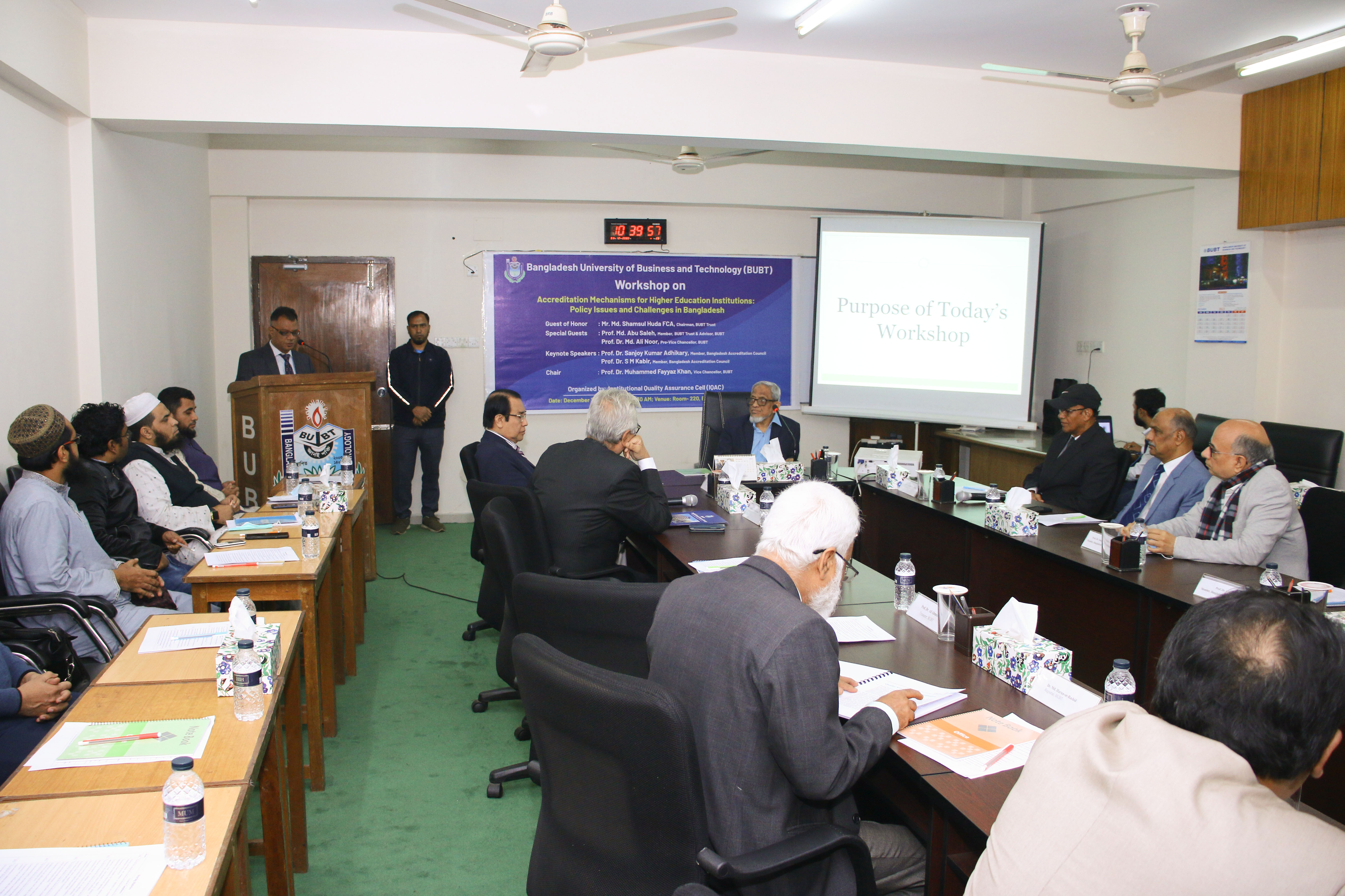 IQAC-BUBT Organized Workshop on “Accreditation Mechanisms of Higher Education Institutions: Policy Issues and Challenges in Bangladesh.”