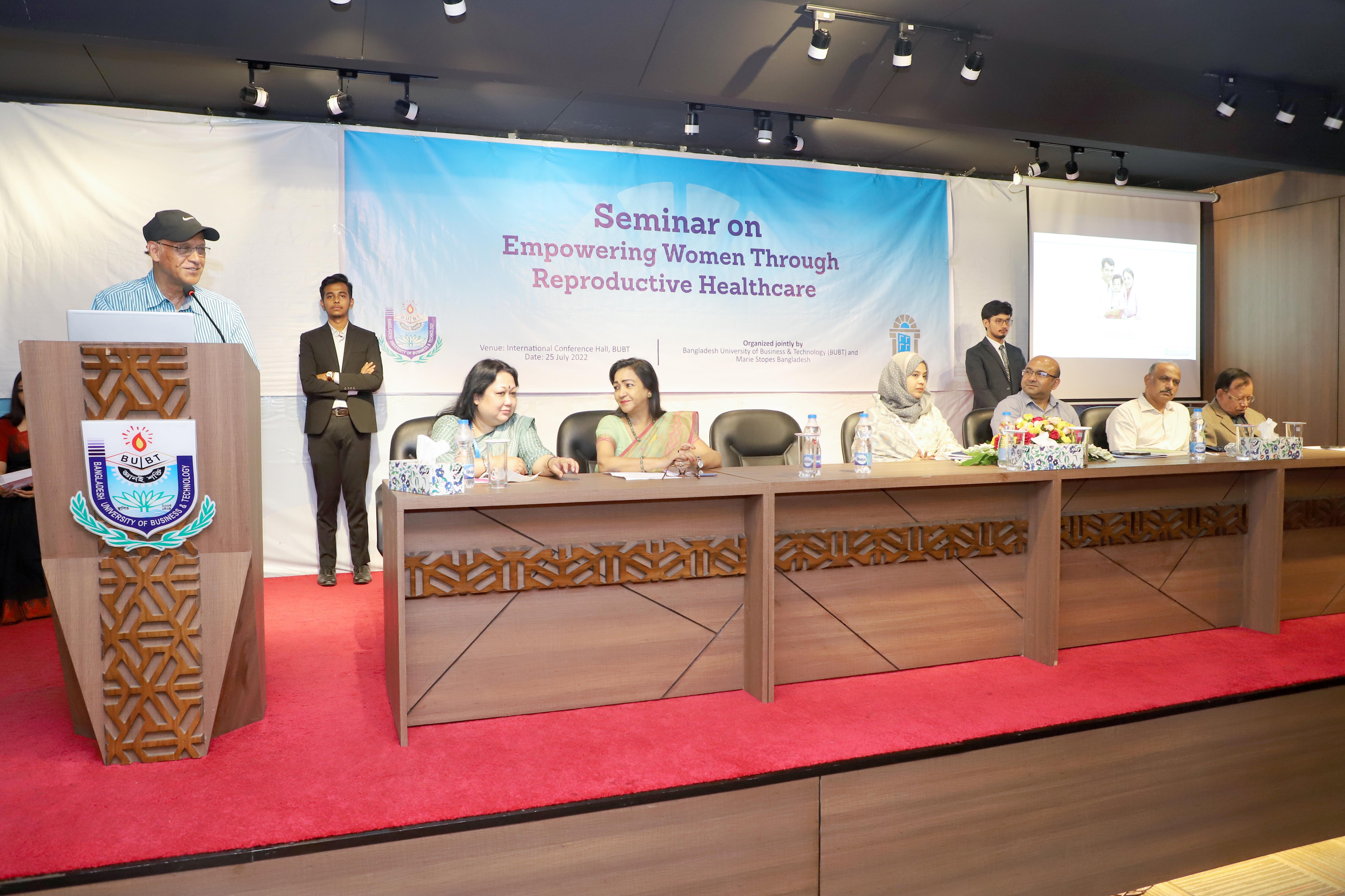 Seminar on ‘Empowering Women through Reproductive Healthcare’ held at BUBT