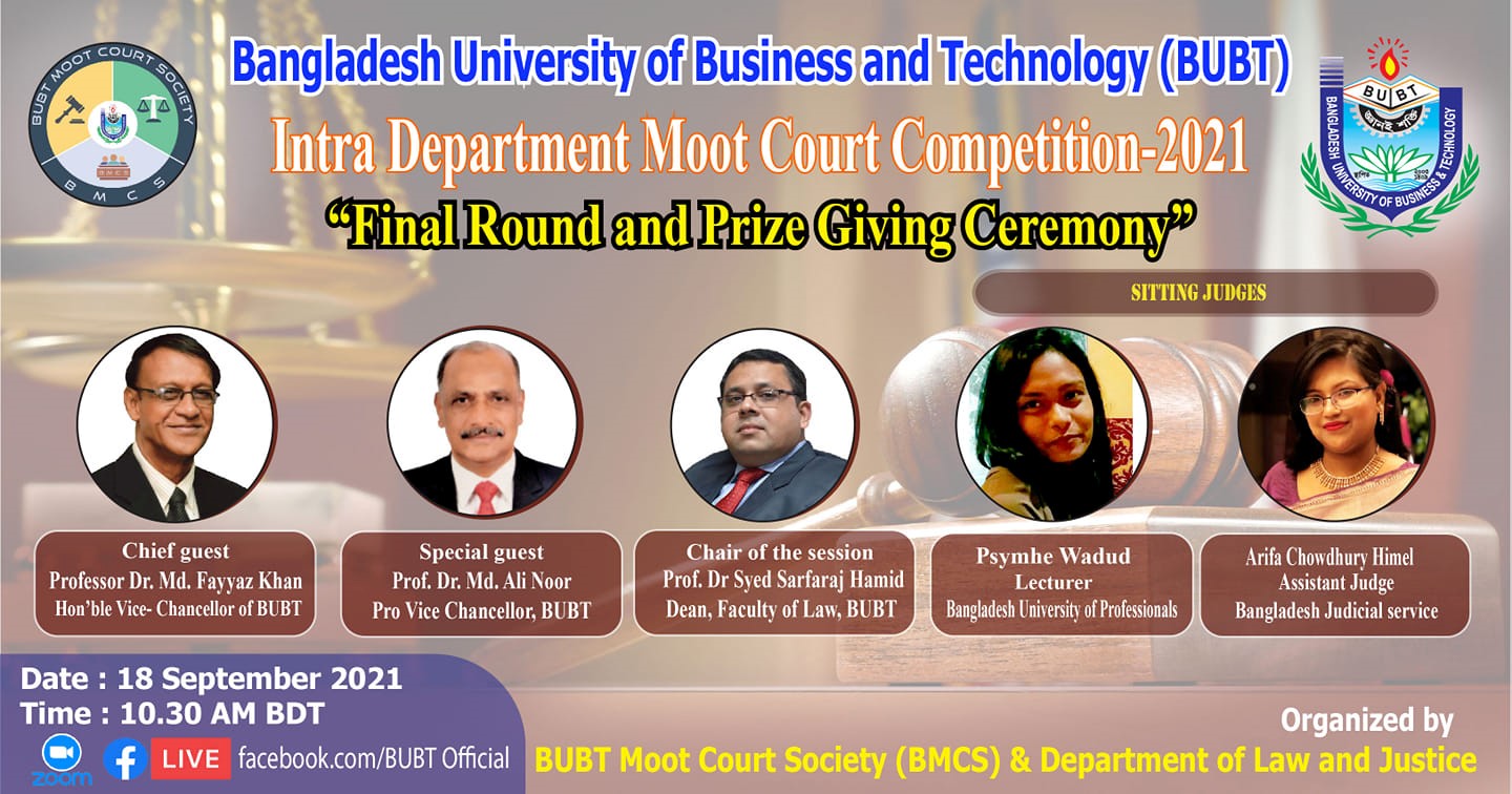 Intra Department Moot Court Competition-2021