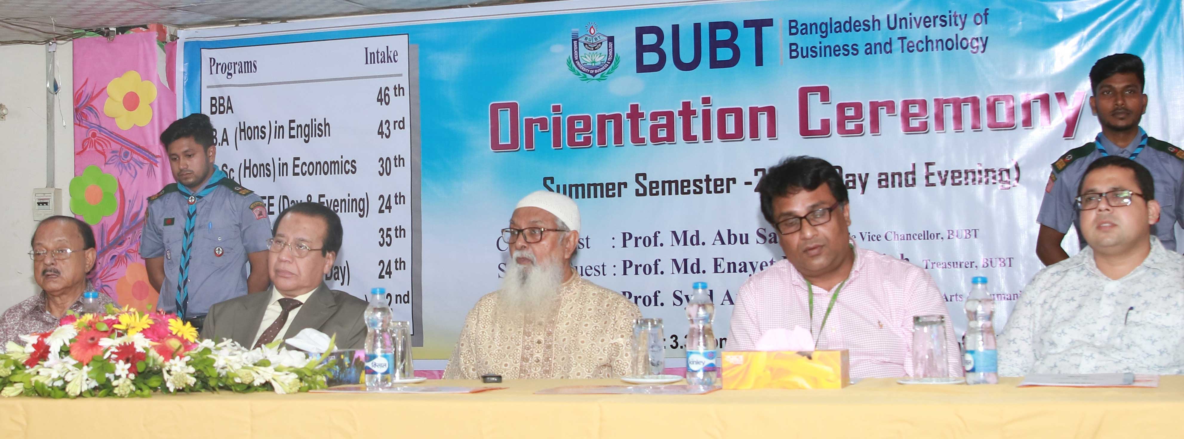 Orientation Program at BUBT