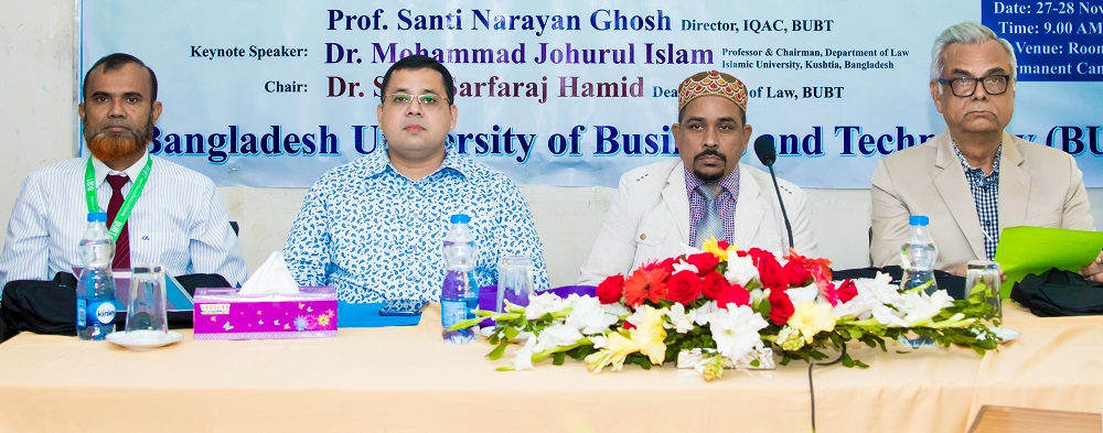 Law Dept. of BUBT holds workshop on Outcome Based Curriculum