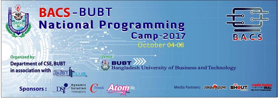 BACS-BUBT National Programming Camp 2017